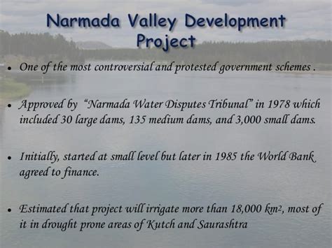 Narmada river valley project final