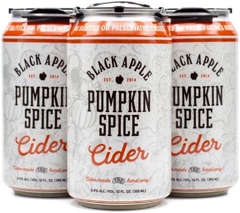 Black Apple Cider Pumpkin Spice Hard Cider 4pk 12oz Can Legacy Wine