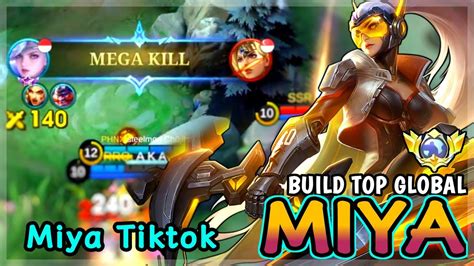 Miya Best Build In 2024 Top 1 Global Miya Gameplay Miya Tiktok