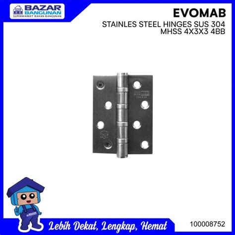 Jual Engsel Pintu Hinge Stainless Steel Evomab Mhss X X Bb Nrp Ss Di