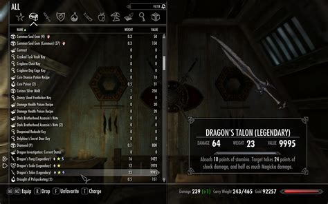 Skyrim Mod Skyui Improved User Interface Video Games Walkthroughs