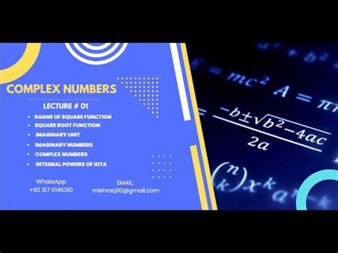 L0101 Introduction To Complex Numbers Complex Numbers Maths YouTube