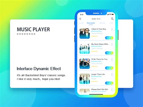 Music App Interface Dynamic Effect Show On Behance