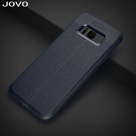 JOVO Para Samsung S8 Mais Cobertura TPU Silicone Macio Lichia Couro