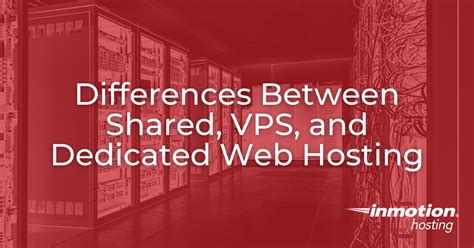 Differences Between Shared Vps And Dedicated Web Hosting Inmotion