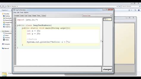 Java Swap Two Numbers Without Using Third Variable Youtube