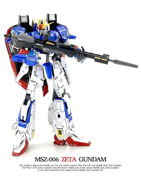 RG 1/144 MSZ-006 Zeta Gundam - Custom Build Gundam