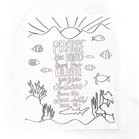 Psalm 1487 Coloring Sheet Golden Thread Inc