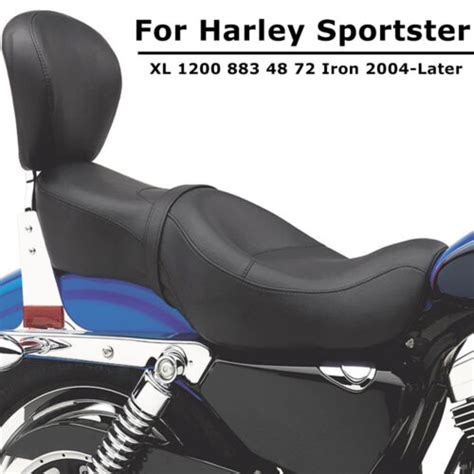 Motorcycle Driver Passenger Two Up Seat For Harley Sportster Xl