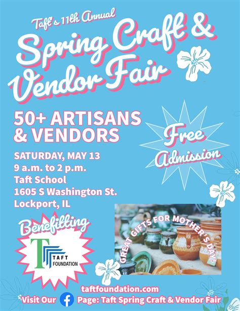 May 13 Taft Spring Craft Vendor Fair Homer Glen IL Patch