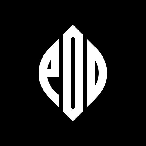 pod circle letter logo design  circle  ellipse shape pod