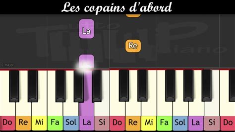 Apprendre Les Copains D Abord De Georges Brassens Au Piano Tr S