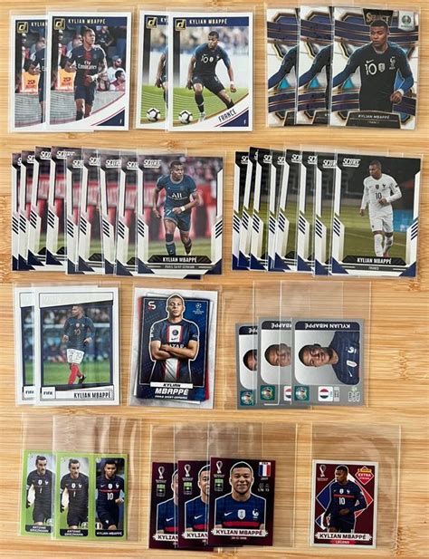 Kylian Mbappe Sammler Set Von Panini Und Topps 36 Karten Kaufen Auf