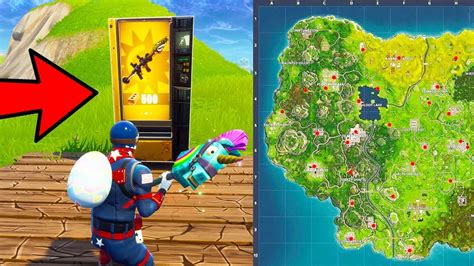 Legendary Vending Machine Only Challenge Locations In Fortnite Battle