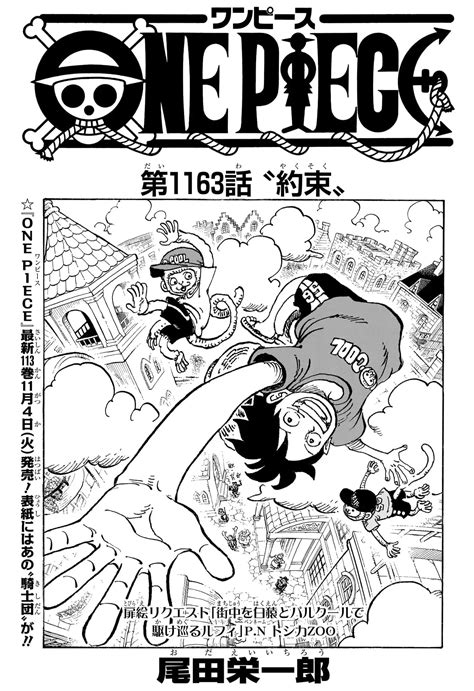 ONE PIECE | 第114巻1163話『約束』ネタバレ