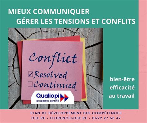 Formation Mieux communiquer gérer les tensions et conflits à St Gilles