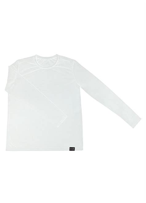 Camiseta Masculina Uv Manga Longa Branco Rovitex