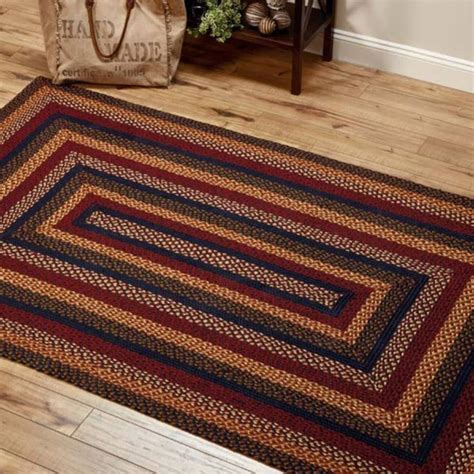 Country Style Braided Jute Rugs Ebony Braided Area Rugs Braided