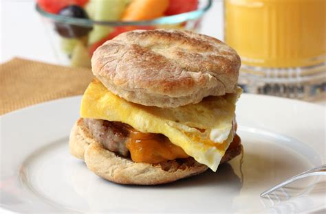 Egg Cheese And Maple Sausage Sandwiches How To Feed A Loon