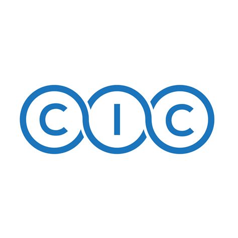 cic letter logo design  white background cic creative initials