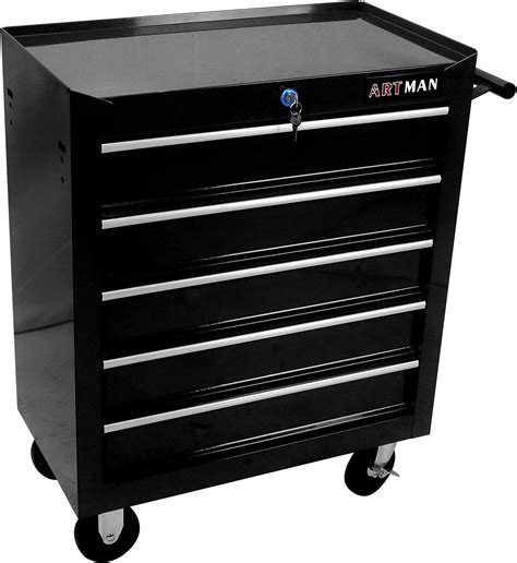 Tzou 5 Drawer Rolling Tool Chest Tool Box Multifunctional Tool Cart On Wheels Tool Storage