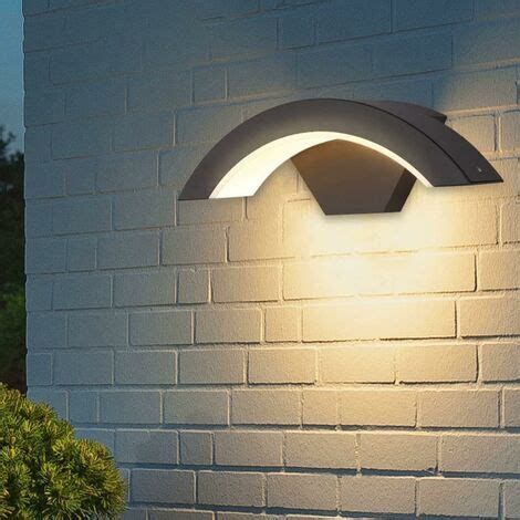 Comely Applique Murale Led Esterna Moderna Nera Impermeabile Ip W