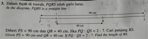 Solved Dalam Rajah Di Bawah Pqrs Ialah Garis Lurus In The Diagram