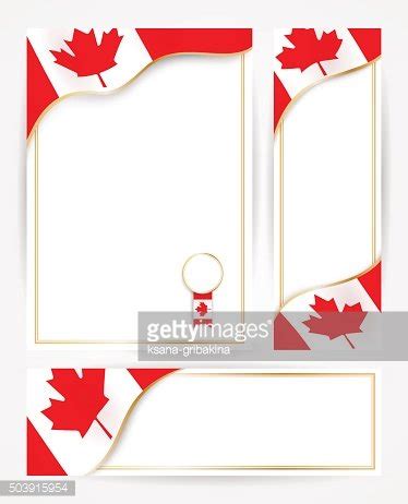 Canadian Flag Banners Set. Stock Clipart | Royalty-Free | FreeImages