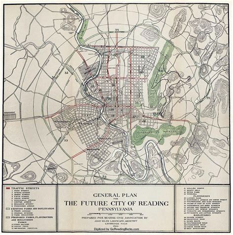 John Nolen The Future City Of Reading Pennsylvania Goreadingberks