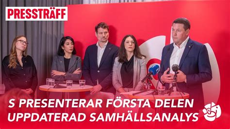 Live Socialdemokraterna Presenterar Uppdaterade Samh Llsanalyser Ny