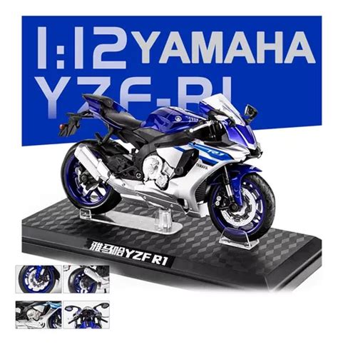 Yamaha Yzf 1 12 Miniatura Metal Moto Colección Meses sin interés