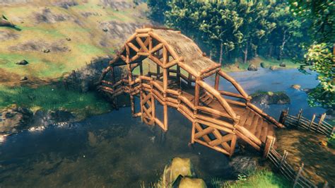 Nicer Core Wood Bridge Valheim Build