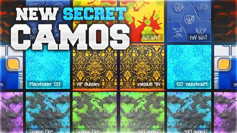 11 New Secret Camos Unlocked Days Of Summer Featured Update Black Ops 3 Secret Camos Youtube