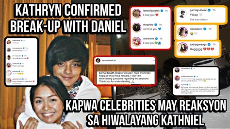 REAKSYON Ng Mga CELEBRITIES Sa HIWALAYANG KATHNIEL BREAK UP CONFIRMED