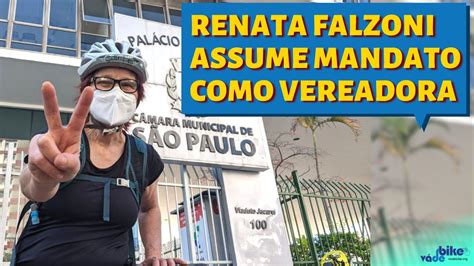 Renata Falzoni Assume Como Vereadora V De Bike Youtube