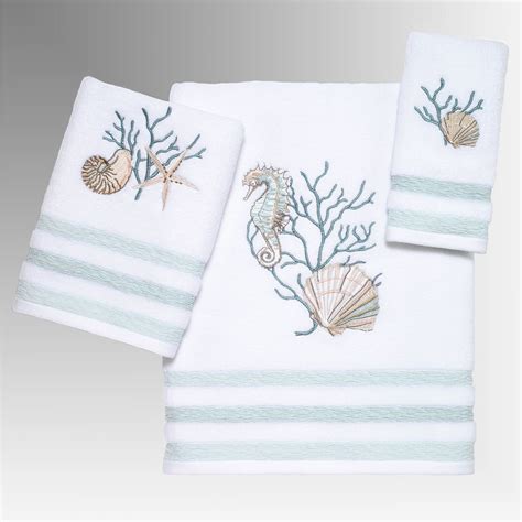 Coastal Terrazzo Embroidered Bath Towel Set