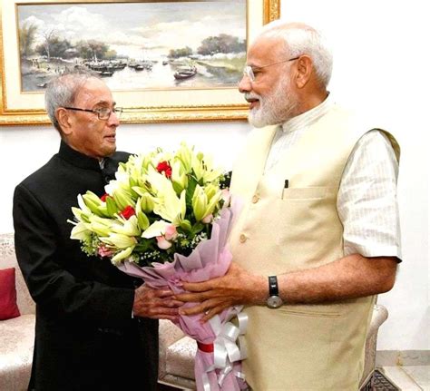 Pranab Said Modi Only Pm After Indira With The Ability To Feel The Pulse Of People