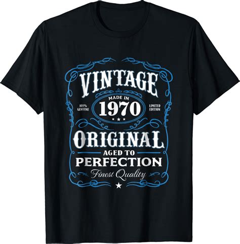 Vintage Made In 1970 T Shirt 48th Birthday T Clothing