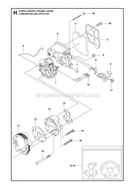 Jonsered Chainsaw Parts Diagram