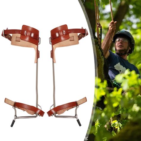 tree climbing spike pole climbing spurs tool climber strap gaffs