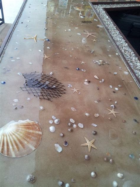 Ultraclear Epoxy Photo Gallery Seashell Projects Epoxy Table Top