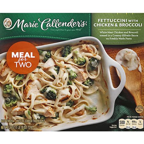 Marie Callender S Fettuccini With Chicken Broccoli Oz Entrees