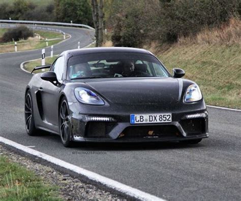 Porsche Cayman Gt Spied Naked Shows Aggressive Aero