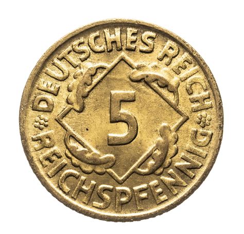 Niemcy Republika Weimarska 1918 1933 5 Reichspfennig 1924 G