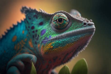 Incredibly Cute Colorful Chameleon Lizard With Changing Colors Exotic