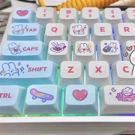 Sanrio Cinnamoroll Kuromi Pochacco 130 Keys PBT XDA Keycap For