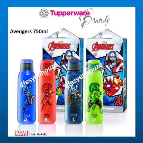 Tupperware Avengers Eco Bottle Ml Pc Shopee Malaysia