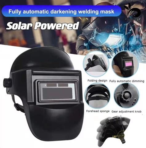 Solar Powered Auto Darkening Welding Mask Welding Protective Helmet