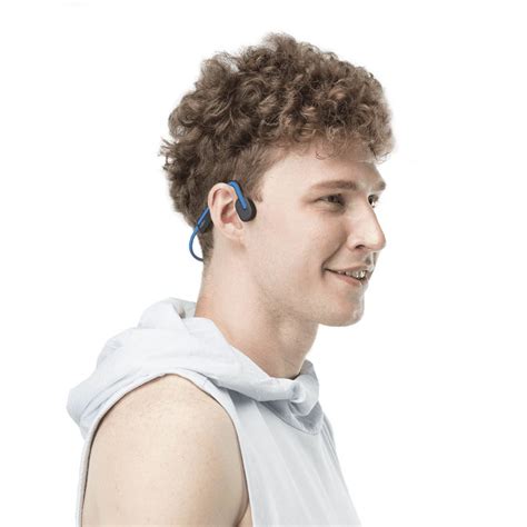 Shokz OpenMove Draadloze Open Ear Bone Conduction Koptelefoon Blauw