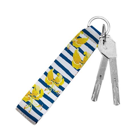 Sublimation Neoprene Wristlet Strap Keychain